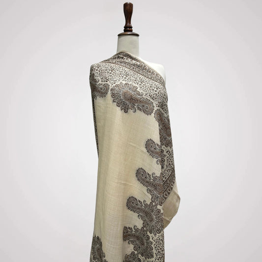 Jamawar Cari Border Shawl